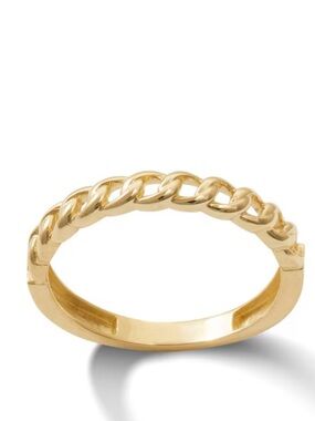 Gold Chain Link Band Ring
